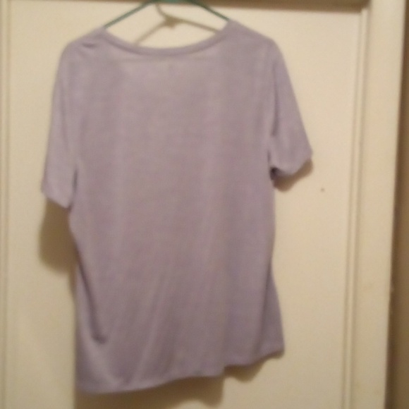 Athletic Works Striped Purple Top - Size XL(16-18) - Picture 4 of 4